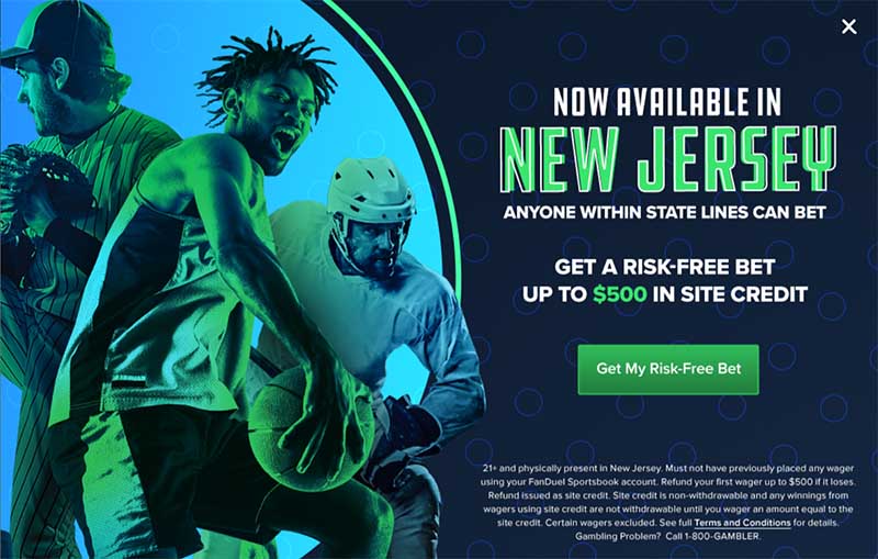 FanDuel bonus for New Jersey